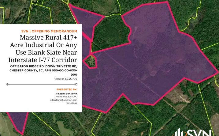 Pictures of Industrial, Mixed Use, Land property located at Off Baton Ridge Rd, Down Trivette Rd, Chester, SC 29706 for sales - image #1