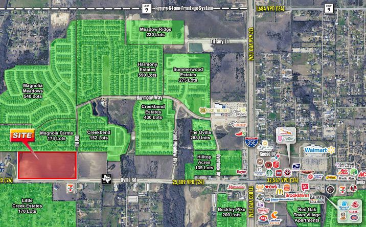Pictures of Land property located at NWQ Ovilla Rd & Uhl Rd, Glenn Heights, TX 75154 for sales - image #1