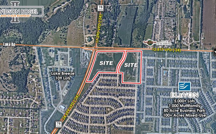 Pictures of Retail, Land property located at SEC S.H. 78 & F.M. 6, Lavon, TX 75166 for sales - image #1