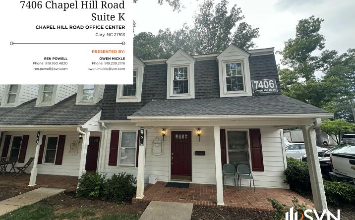 Pictures of Office property located at 7406 Chapel Hill Road, Suite K, Cary, NC 27513 for sales - image #1