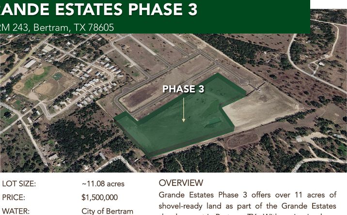 Pictures of Land property located at 707 RM 243, Bertram, TX 78605 for sales - image #1