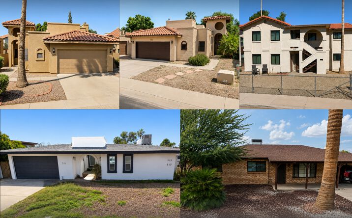 Pictures of Multifamily property located at 5924 E Aire Libre Ln, Scottsdale, AZ 85254, 5905 E Aire Libre Ln, Scottsdale, AZ 85254, 3102 E Cicero St, Mesa, AZ 85213, 515 W Pebble Beach Dr, Tempe, AZ 85282, 1708 N 75th St, Scottsdale, AZ 85257 for sales - image #1