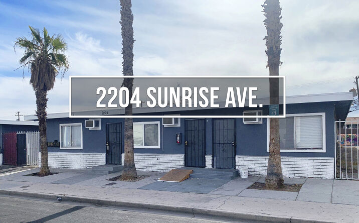 Pictures of Multifamily property located at 2204 SUNRISE AVE, LAS VEGAS, NV 89101 for sales - image #1