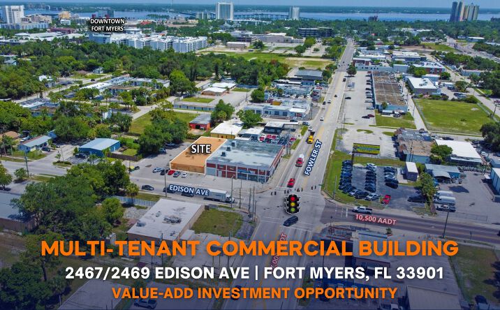 Pictures of Retail, Mixed Use property located at 2467/2469 Edison Ave, Fort Myers, FL 33901 for sales - image #1