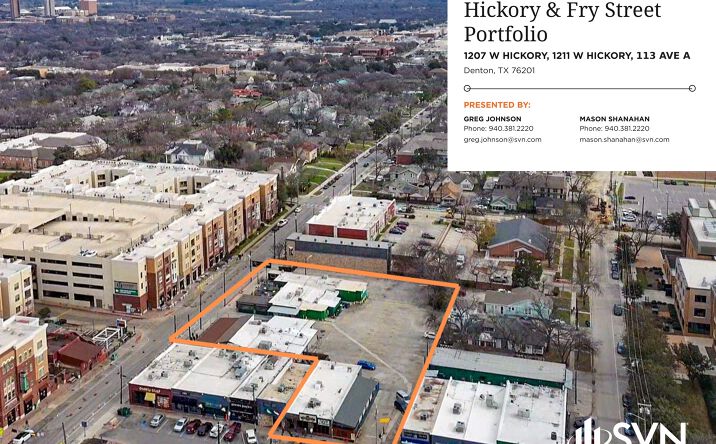 Pictures of Retail property located at 1207 W Hickory, Denton, TX 76201, 1211 W Hickory, Denton, TX 76201, 113 Ave A, Denton, TX 76201 for sales - image #1