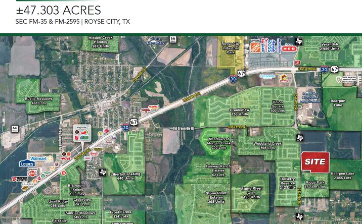 Pictures of Land property located at SEC FM-35 & FM-2595, Royse City, TX 75189 for sales - image #1