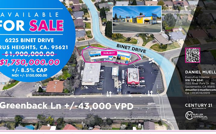 Pictures of Retail, Industrial property located at 6225 Binet Drive, Citrus Heights, CA 95621 for sales - image #1