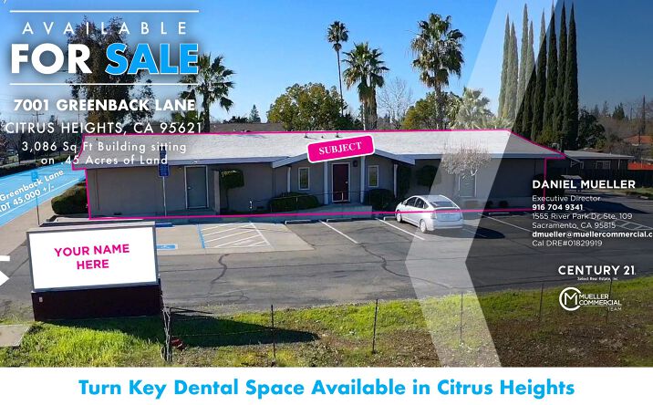 Pictures of Office property located at 7001 Greenback Lane, Citrus Heights, CA 95621 for sales - image #1