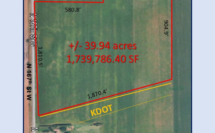 Pictures of Land property located at W 21st St N & 167th St W, Wichita, KS 67212 for sales - image #1