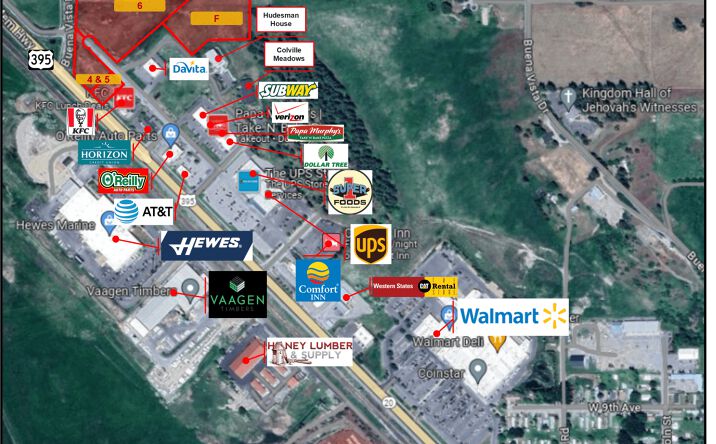 Pictures of Land, Retail property located at Hwy395 & Buena Vista - Lot B, Spokane, WA 99114 for sales - image #1
