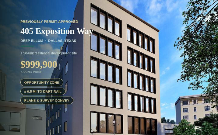 Pictures of Land property located at 405 Exposition Way, Dallas, TX 75226 for sales - image #1