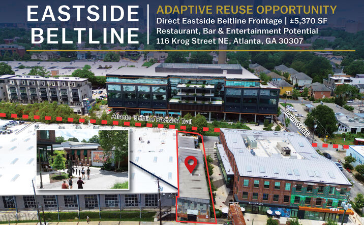 Pictures of Retail, Hospitality, Special Purpose property located at 116 Krog Street Northeast, Atlanta, GA 30307 for sales - image #1