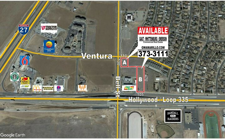 Pictures of Land property located at Bell at Hollywood - Northeast corner, Amarillo, TX 79110 for sales - image #1