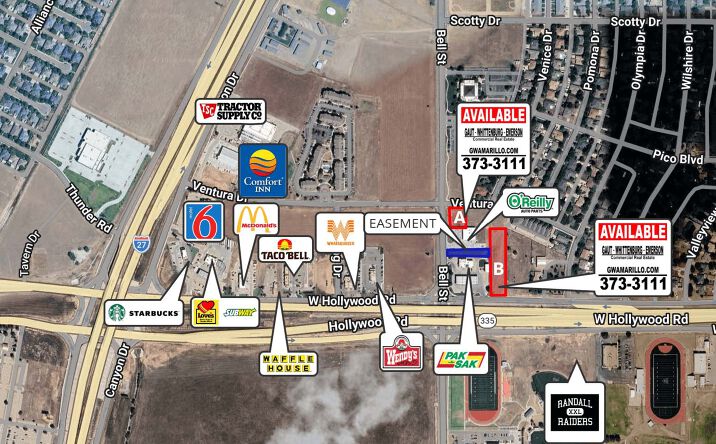 Pictures of Land property located at Bell at Hollywood - Northeast corner, Amarillo, TX 79110 for sales - image #1