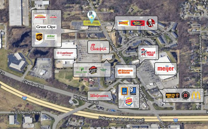 Pictures of Land, Retail property located at 3903 Portage Rd, South Bend, IN 46628 for sales - image #1