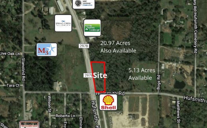 Pictures of Land property located at 11220 Hufsmith Rd, Tomball, TX 77375 for sales - image #1