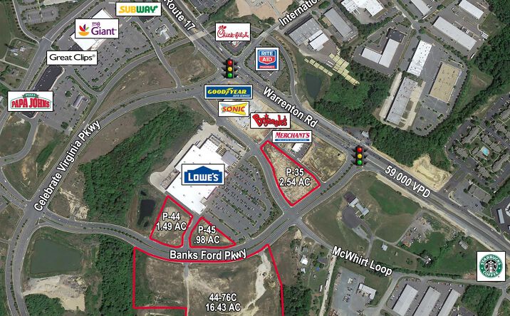 Pictures of Land property located at Warrenton Road & Banks Ford Parkway (P-45), Fredericksburg, VA 22406 for sales - image #1