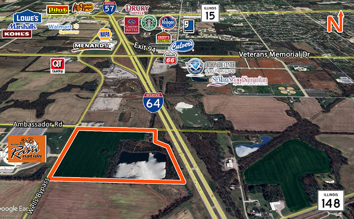 Pictures of Land property located at Wells Bypass and Ambassador Road, Mount Vernon, IL 62864 for sales - image #1