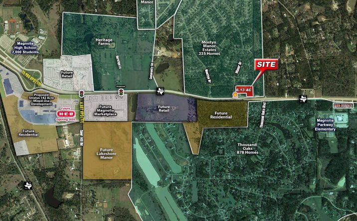 Pictures of Retail, Land property located at FM 1488 @ Manor Dr, Decker Prairie, TX 77354 for sales - image #1