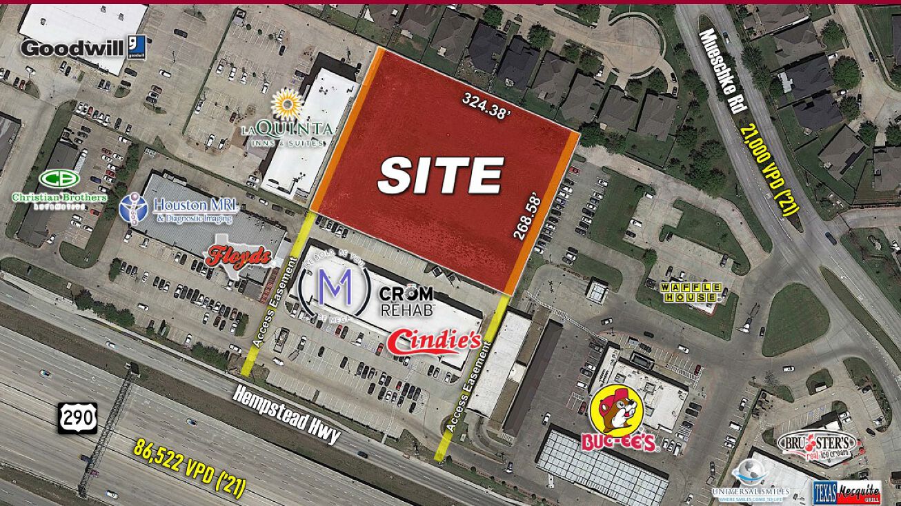 US 290 & Mueschke, Cypress, TX 77433 Land for Sale US 290 & Mueschke Rd 2 acres