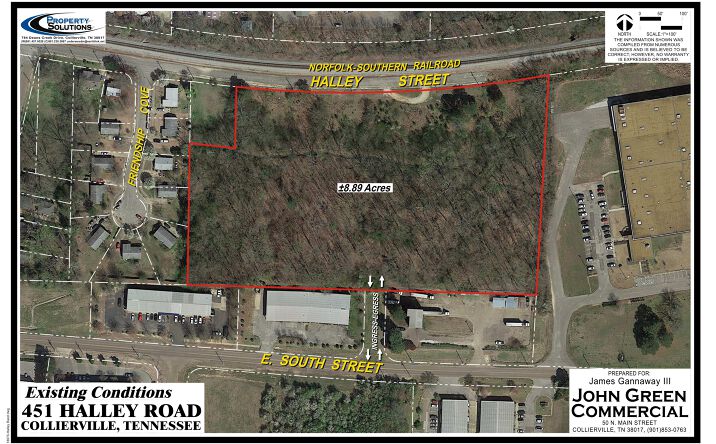 Pictures of Land property located at 451 Halley St, Collierville, TN 38017 for sales - image #1