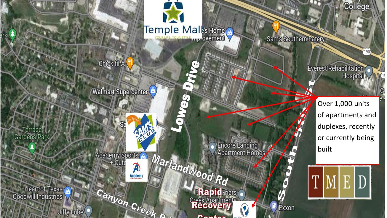 3 S 5th St, Temple, TX 76504 Land for Sale Commercial and Townhome development 5th Street