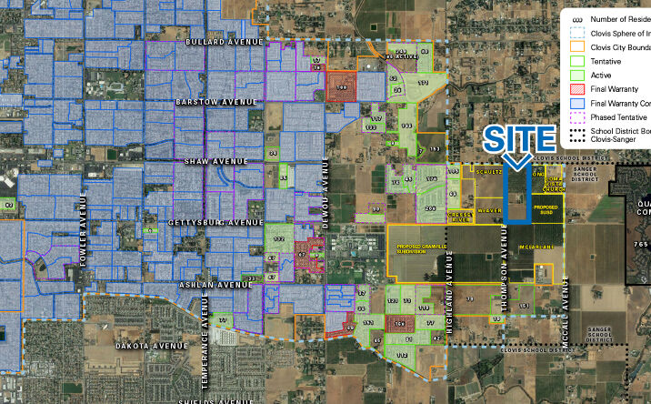 Pictures of Land property located at 4656 N Thompson Ave, Clovis, CA 93619 for sales - image #1
