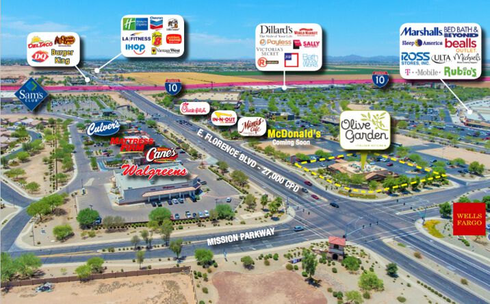 Pictures of Retail property located at 717 N Promenade Pkwy, Casa Grande, AZ 85194 for comps - image #1