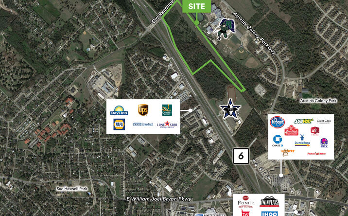 Pictures of Land property located at 54.07 AC at SEC of Highway 6 and Old Reliance Road, Bryan, TX 77802 for sales - image #1