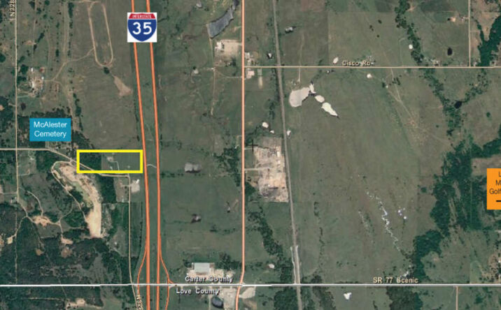 Pictures of Land property located at I-35 at County Line, Ardmore, OK 73401 for sales - image #1