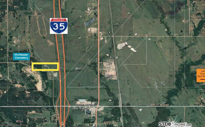 Pictures of Land property located at I-35 at County Line, Ardmore, OK 73401 for sales - image #1