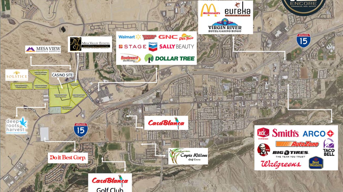 Mesquite Nevada Casino Map