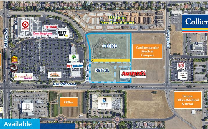 Pictures of Land, Office, Retail property located at NEC Herndon & Helm Avenues, Clovis, CA 93611 for sales - image #1