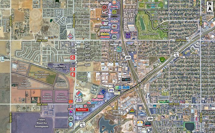 Pictures of Land property located at SWC 34TH STREET & MILWAUKEE AVENUE, Lubbock, TX 79407 for sales - image #1