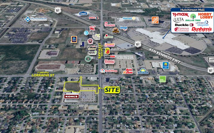 Pictures of Land property located at 17th and Lorraine St., Hutchinson, KS 67501 for sales - image #1