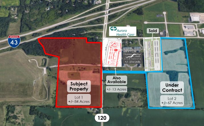 Pictures of Land property located at Hwy 120 & I-43, East Troy, WI 53120 for sales - image #1
