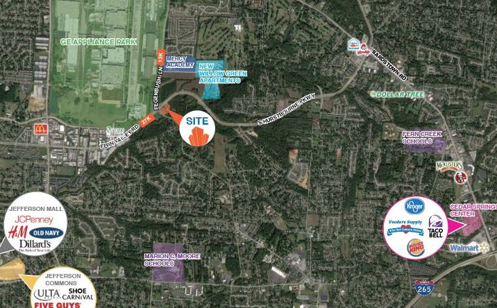 Pictures of Land property located at 6101 Fegenbush Ln, Louisville, KY 40222 for comps - image #1