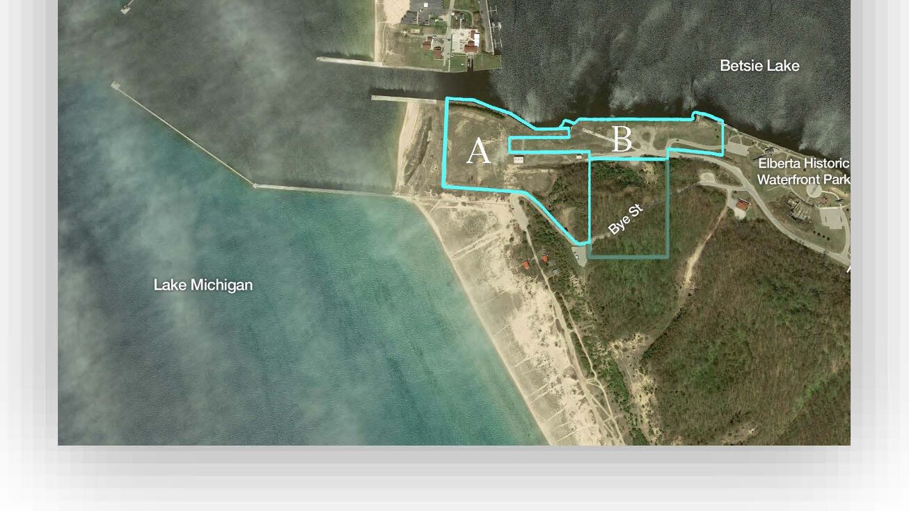 Lake Michigan & Betsie Lake, Elberta, MI 49628