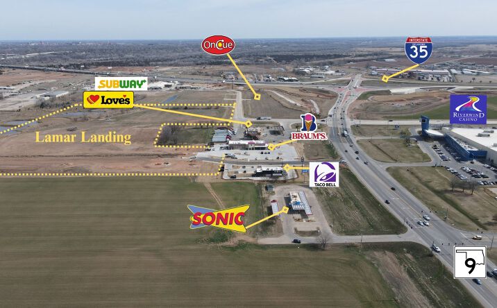 Pictures of Retail, Land property located at Hwy 9 West @ S. Interstate 35, Newcastle, OK 73072 for sales - image #1