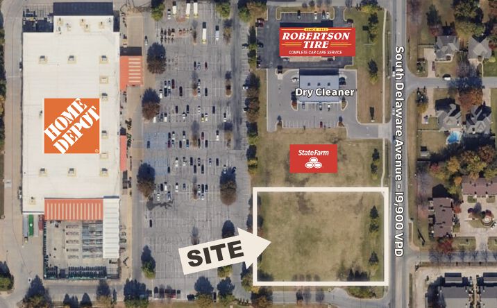 Pictures of Land property located at East 91st Street and South Delaware Avenue, Tulsa, OK 74137 for sales - image #1