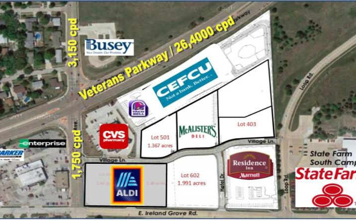 Pictures of Land property located at Veterans Parkway & Mercer Avenue, Bloomington, IL 61701 for sales - image #1