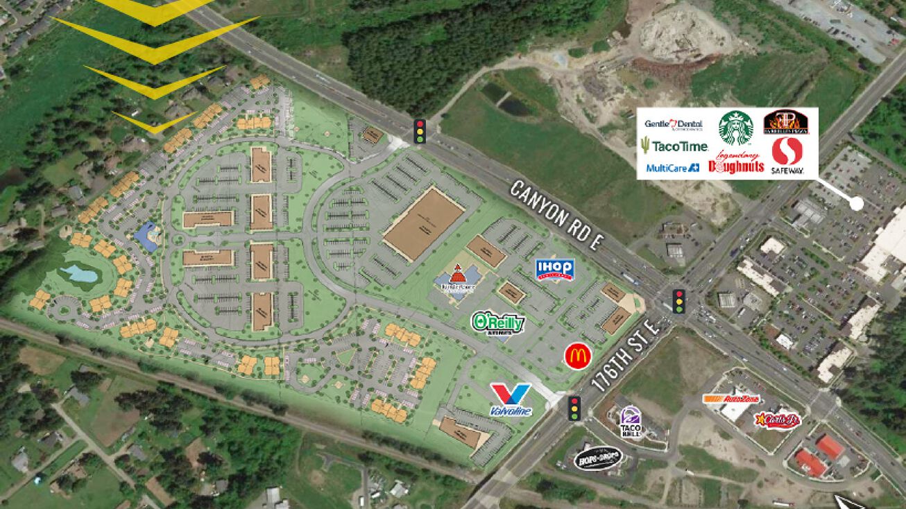 176th St E & Canyon Rd E, Frederickson, WA 98375 Development Site