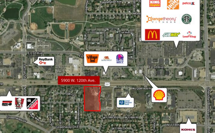 Pictures of Land property located at 5900 W. 120th Ave, Broomfield, CO 80020 for comps - image #1