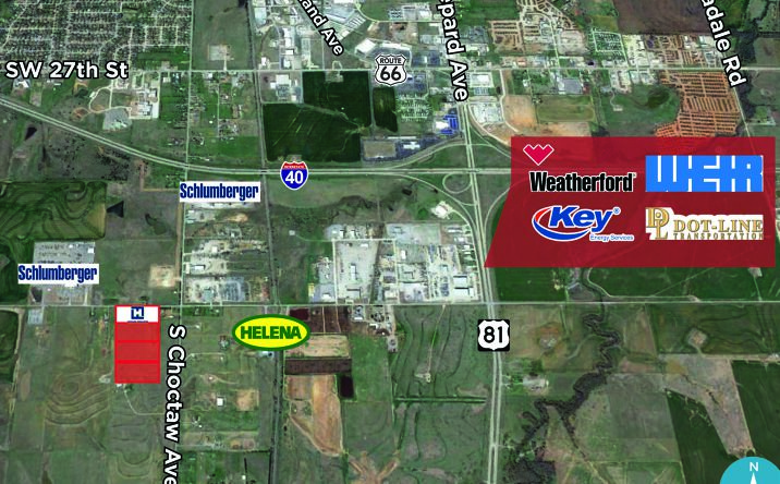 Pictures of Land property located at SW/c W Jensen Rd & S Choctaw Ave, El Reno, OK 73036 for sales - image #1