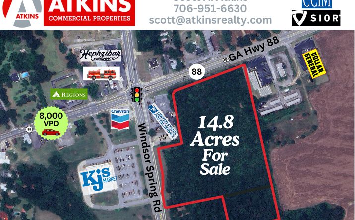 Pictures of Land property located at 2476A GA-88, Hephzibah, GA 30815 for sales - image #1