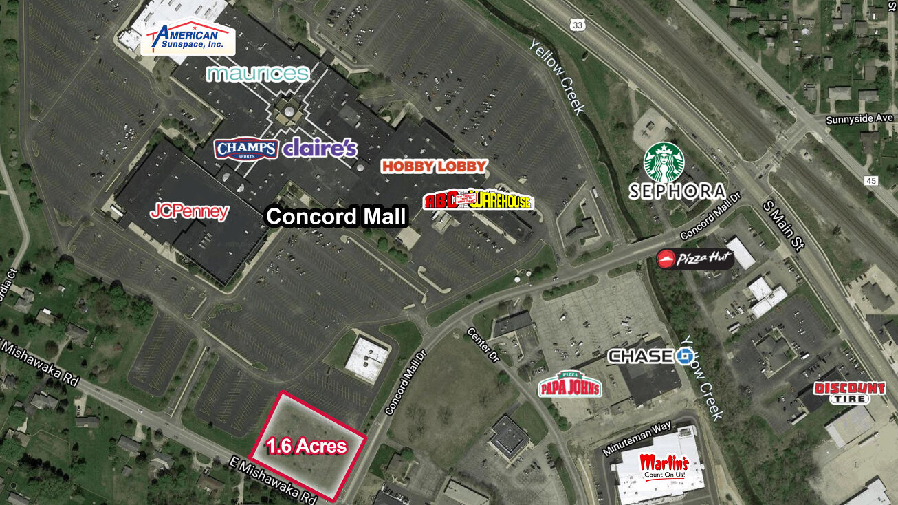 Mishawaka Rd & Concord Mall Dr, Elkhart, IN 46517