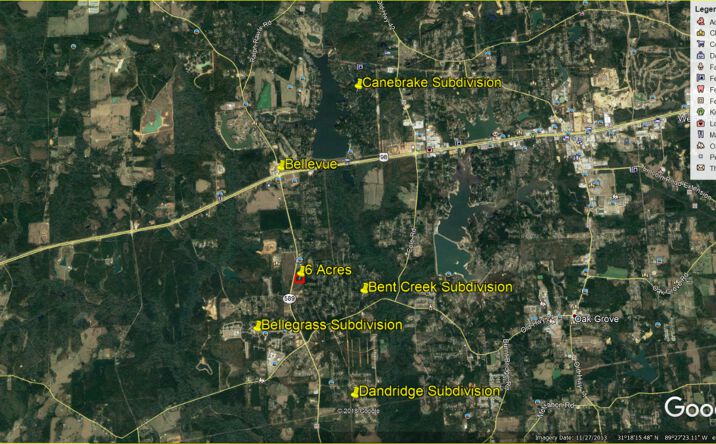 Pictures of Land property located at Highway 589, Hattiesburg, MS 39402 for sales - image #1
