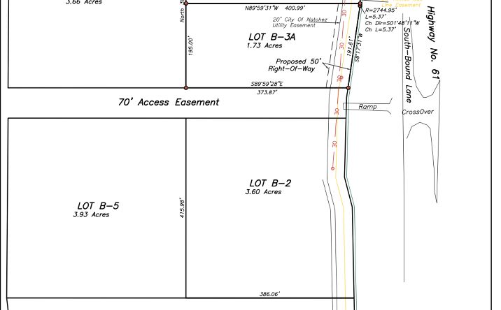 Pictures of Land property located at Lot B-3B Hedges Development Hwy 61 South, Natchez, MS 39120 for sales - image #1