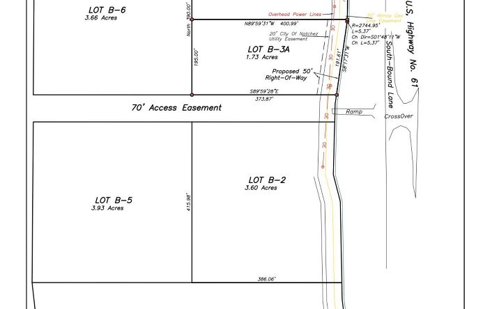 Pictures of Land property located at Lot B-3A Hedges Development Hwy 61 South, Natchez, MS 39120 for sales - image #1