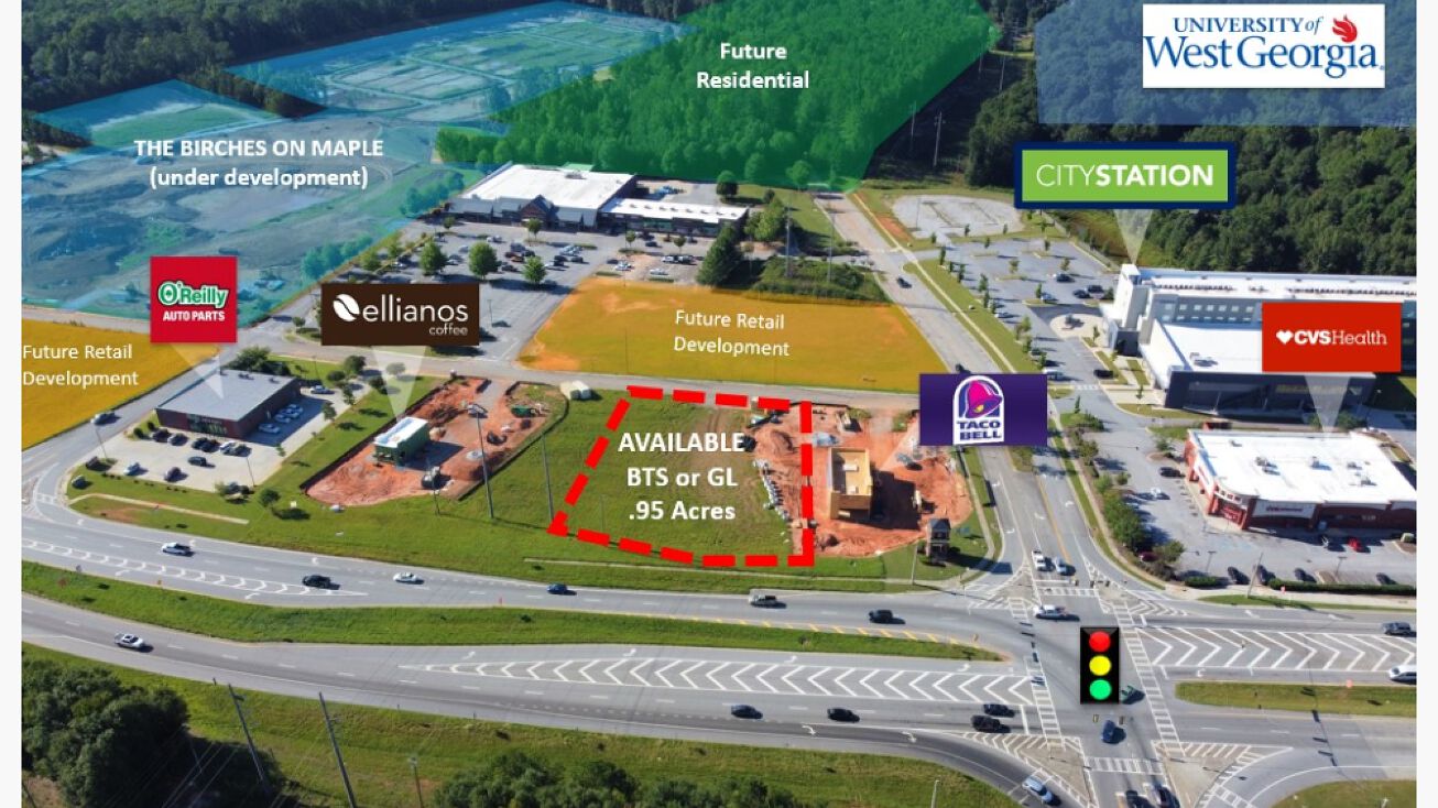 135 Maple Crossing, Carrollton, GA 30117 Land for Sale Corner